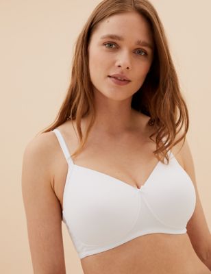 Padded Cotton Blend Half Cup Bra Set 17, Plain at Rs 100/set in