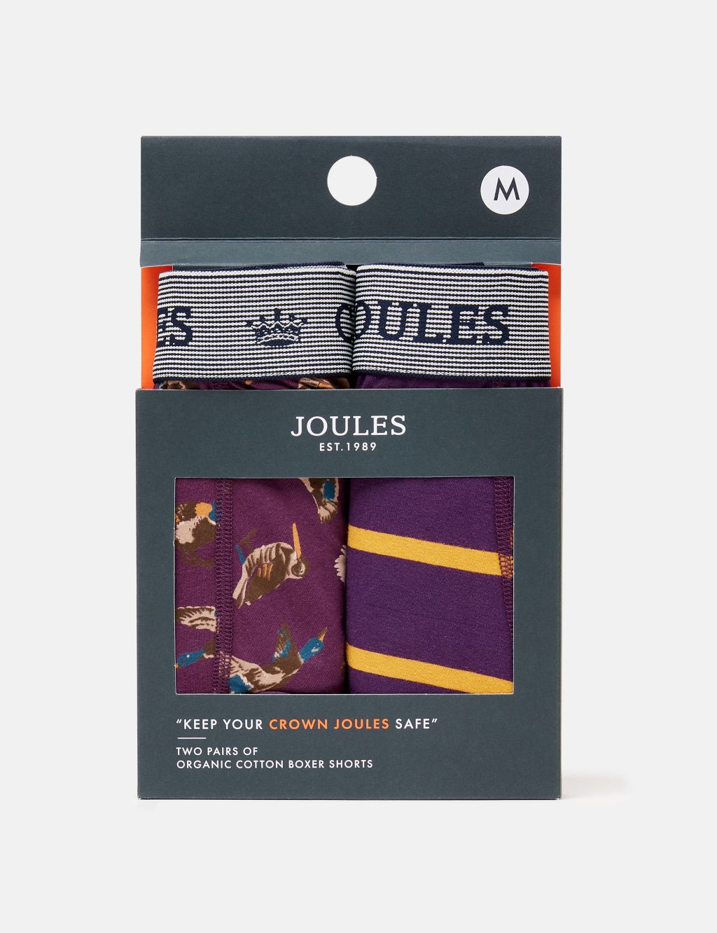 2pk Cotton Rich Assorted Pattern Boxers | Joules | M&S