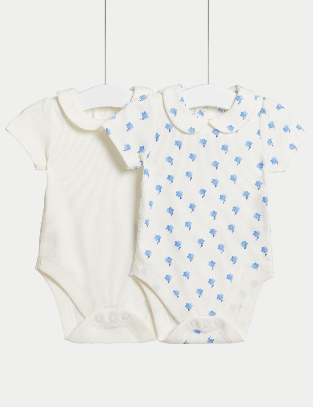 2pk Cotton Rich Bodysuits (6½lbs-3 Years) 3 of 4