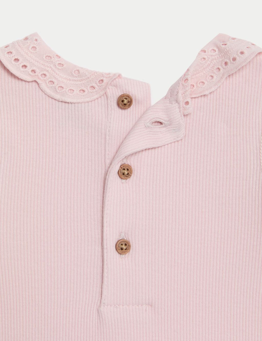 2pk Cotton Rich Frill Collar Bodysuits (6½lbs-3 Yrs) 4 of 4