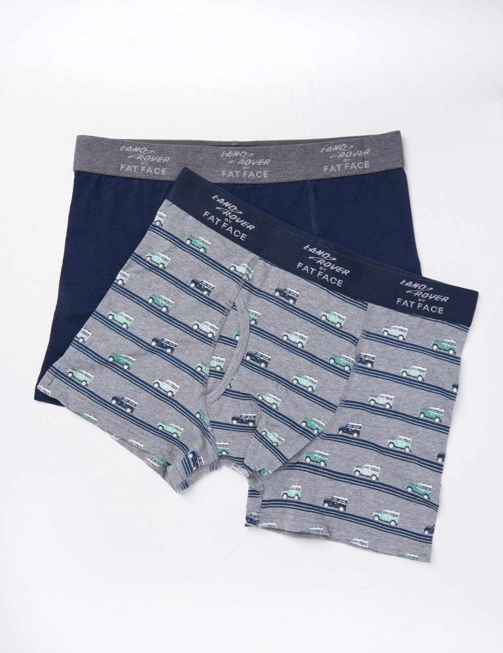 2pk Cotton Rich Land Rover Boxers FatFace M S