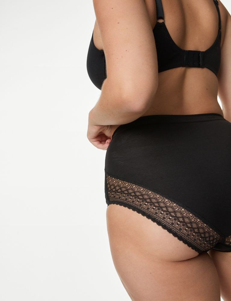 Jones New York Underwear for Women Hi Cut Brief Full Coverage Seamless  Stretch Comfort Panties- 5 Pack Multipack