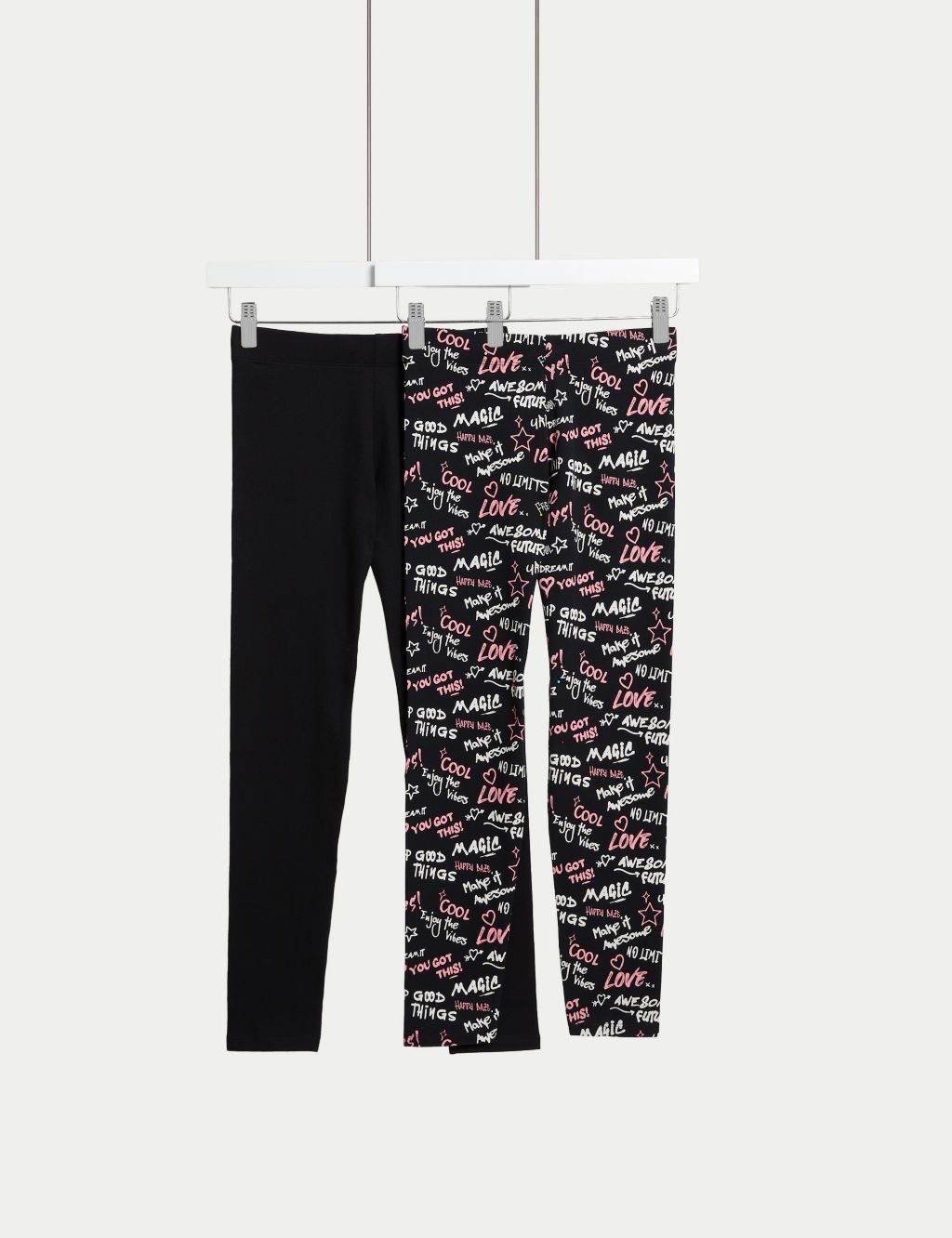 Cotton Rich Leggings with Stretch (2-16 Yrs), M&S Collection