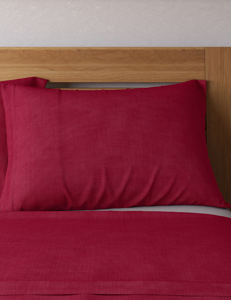 2pk Cotton Rich Percale Pillowcases 2 of 2