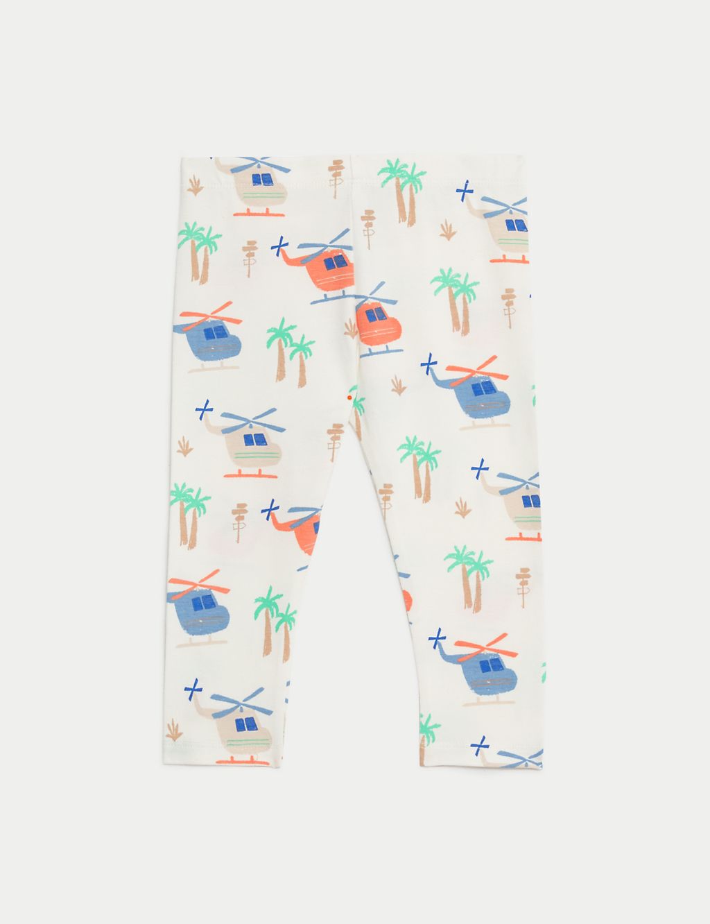 2pk Cotton Rich Printed Leggings (0 Months - 3 Years) 1 of 4