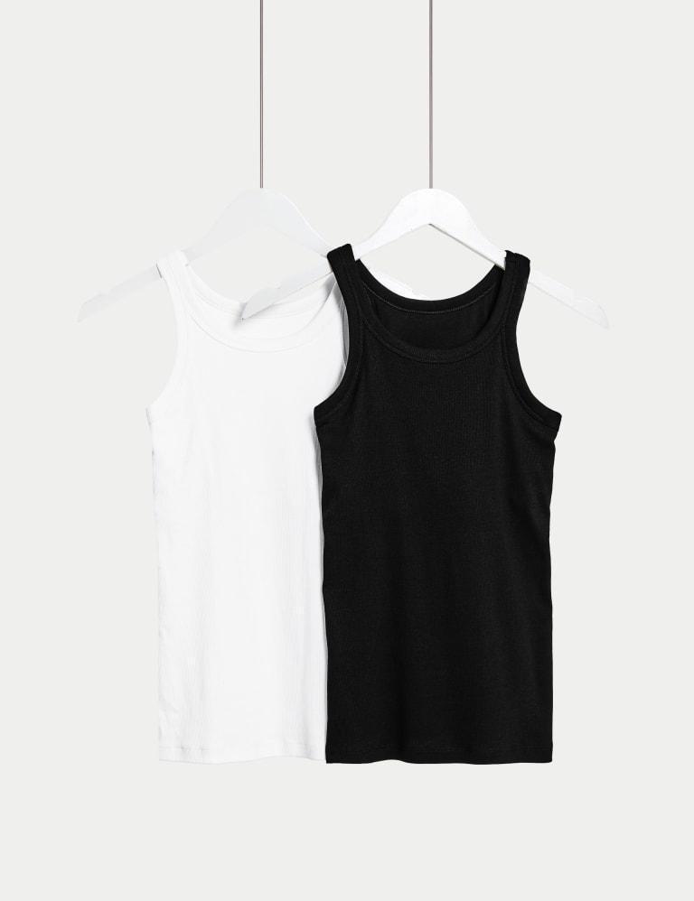 2pk Cotton Rich Secret Support™ Vests 1 of 5