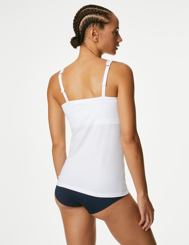 2pk Cotton Rich Secret Support™ Vests, M&S Collection