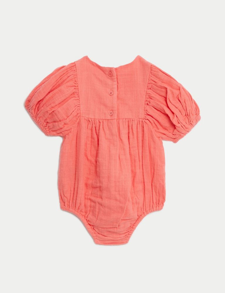 2pk Cotton Rich Strawberry Romper Outfit (0-3 Yrs) 3 of 6