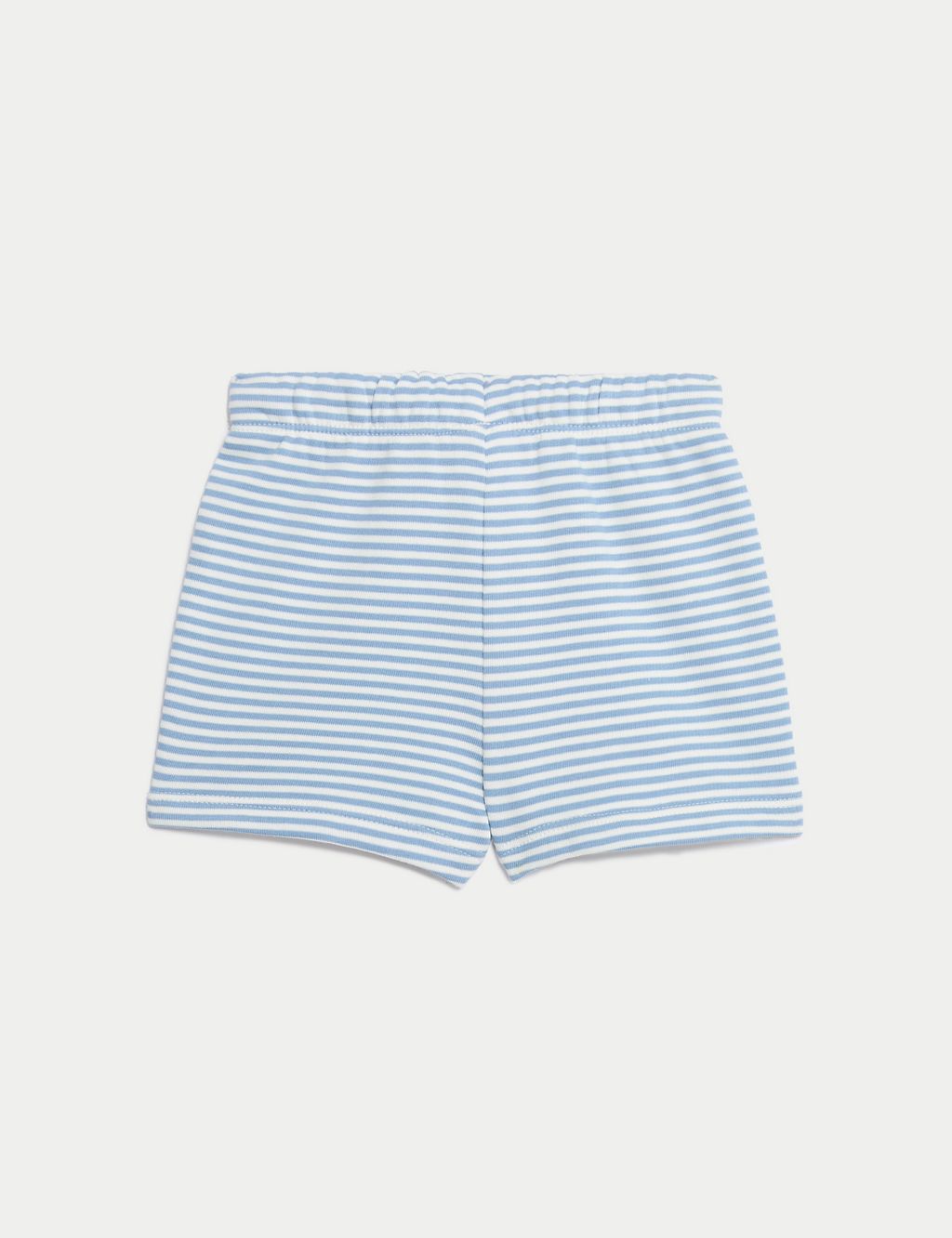 2pk Cotton Rich Striped Shorts (0-3 Yrs) 1 of 3