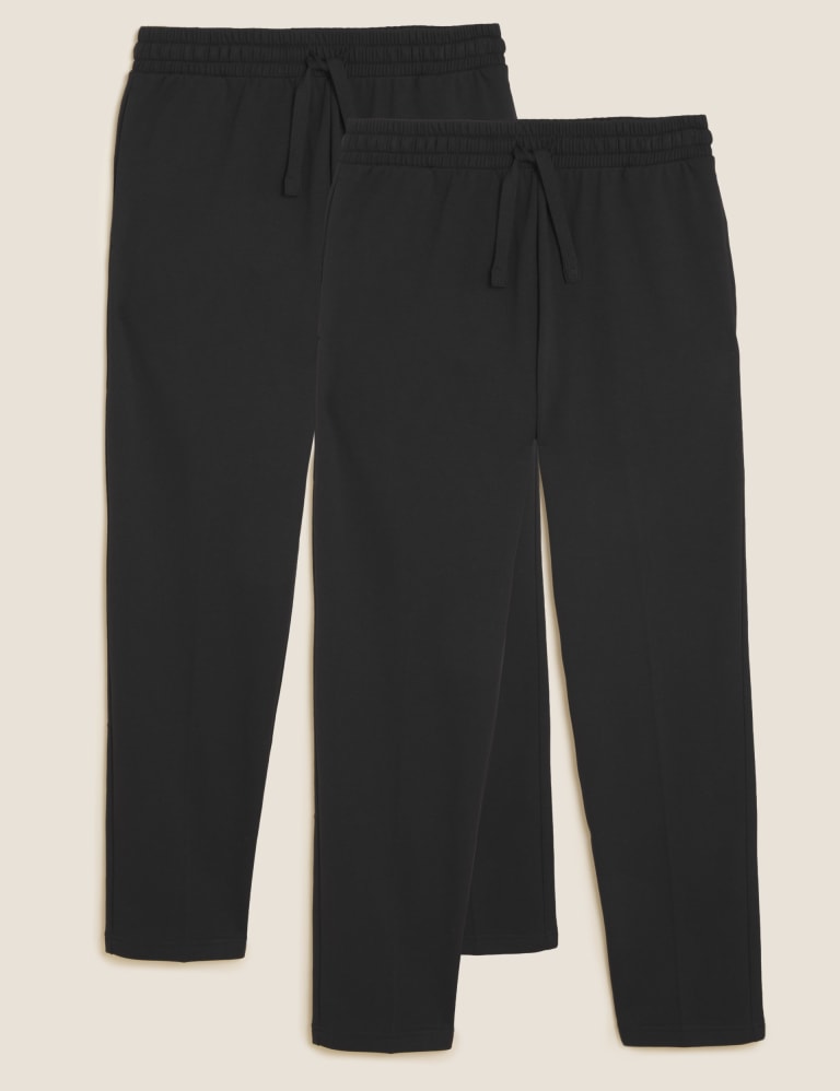 2pk Cotton Straight Leg Joggers M S Collection M S