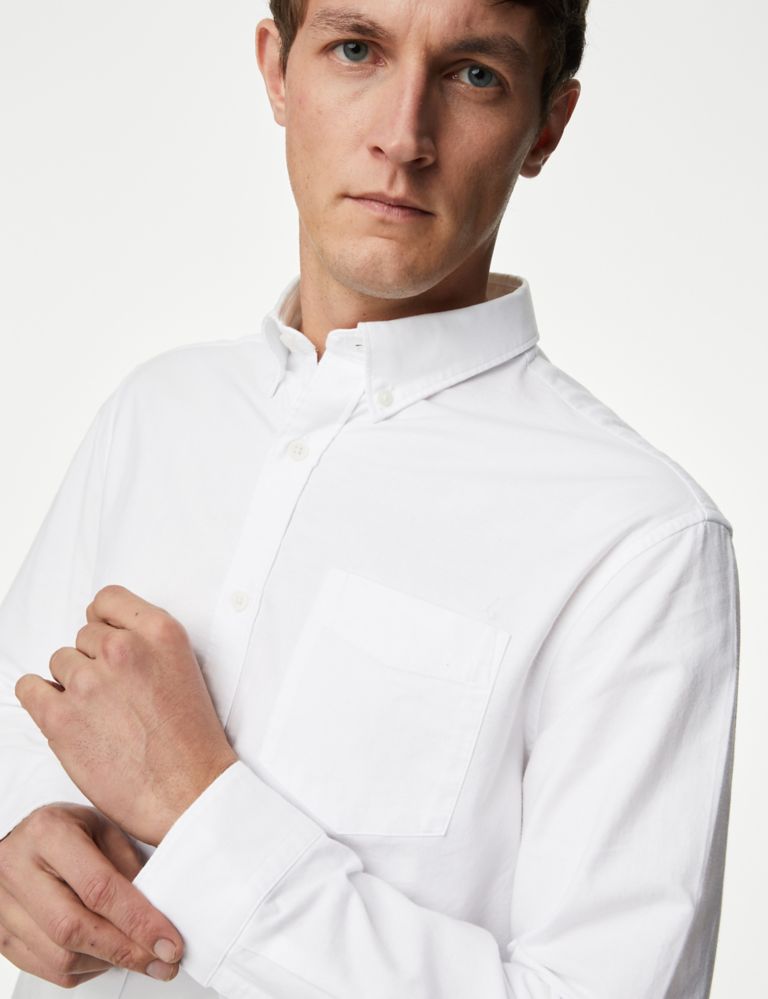 2pk Easy Iron Pure Cotton Oxford Shirts | M&S Collection | M&S
