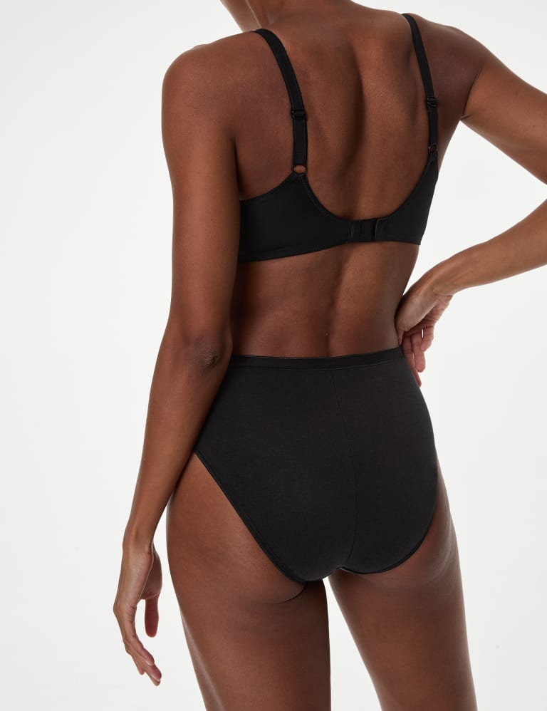 Triumph Freedom High Leg Knickers, Black at John Lewis & Partners