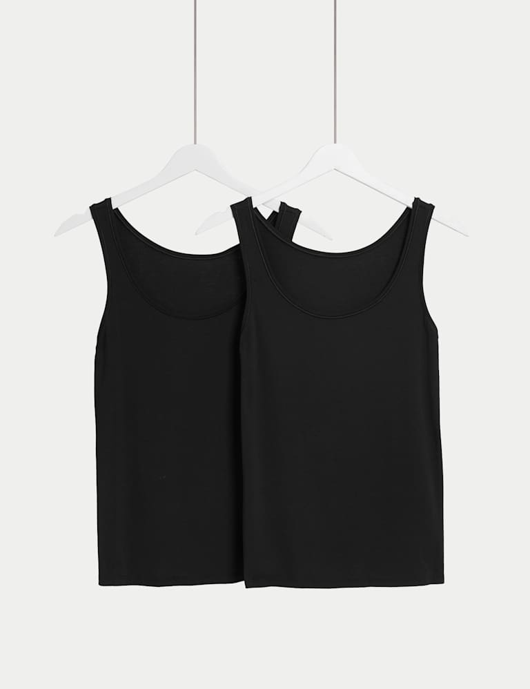 Buy MARKS & SPENCER M&S 2pk Flexifit Modal Rich Vests 2024 Online