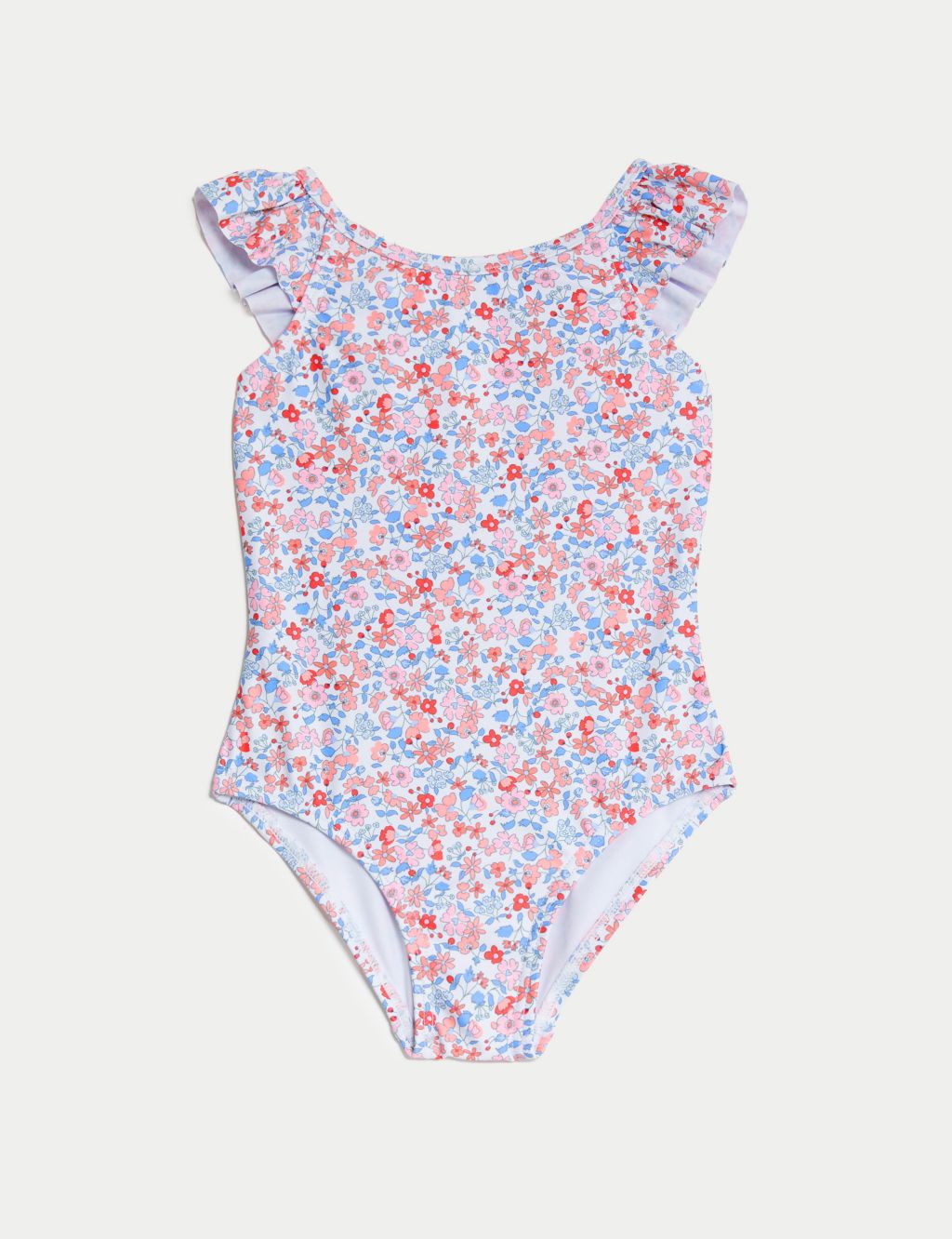 2pk Floral & Striped Swimsuits (2-8 Yrs) | M&S Collection | M&S