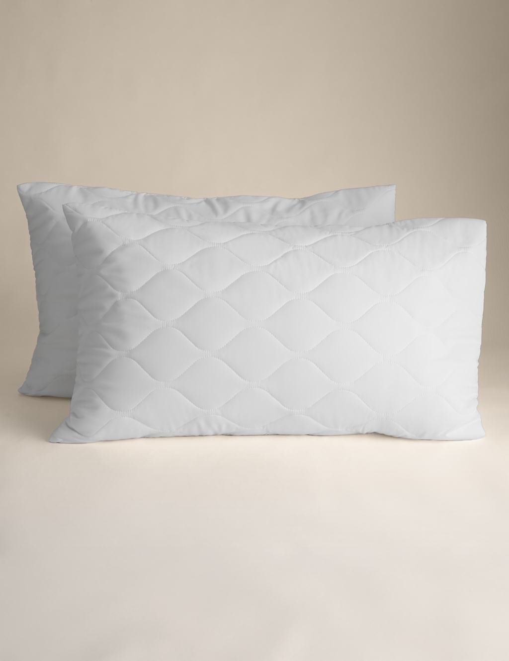 2pk Fresh & Cool Quilted Pillow Protectors M&S Collection M&S