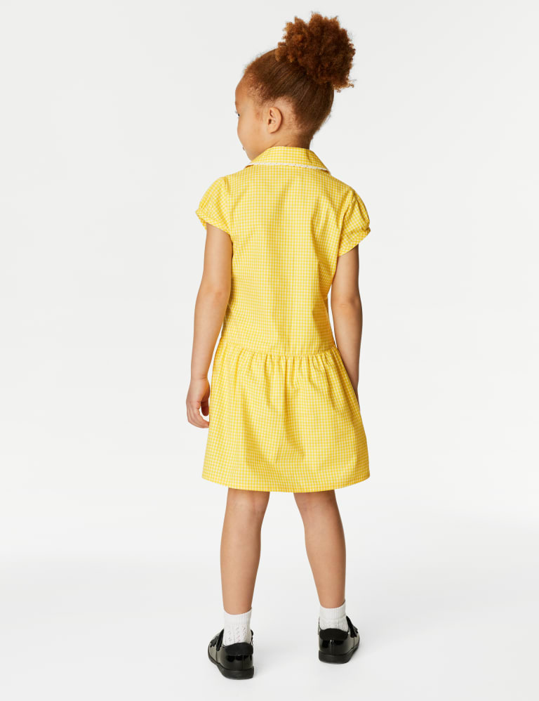 2pk Girls Cotton Gingham School Dresses 2 14 Yrs