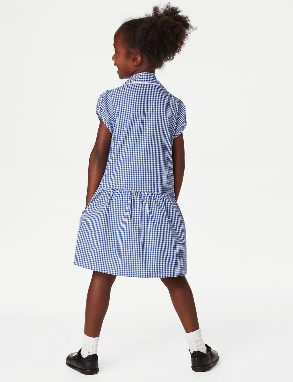 2pk Girls' Cotton Plus Fit School Dresses (4-14 Yrs) 4 of 6