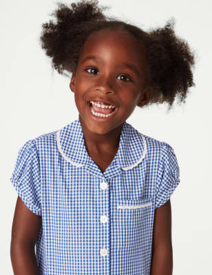 large size gingham school dresses