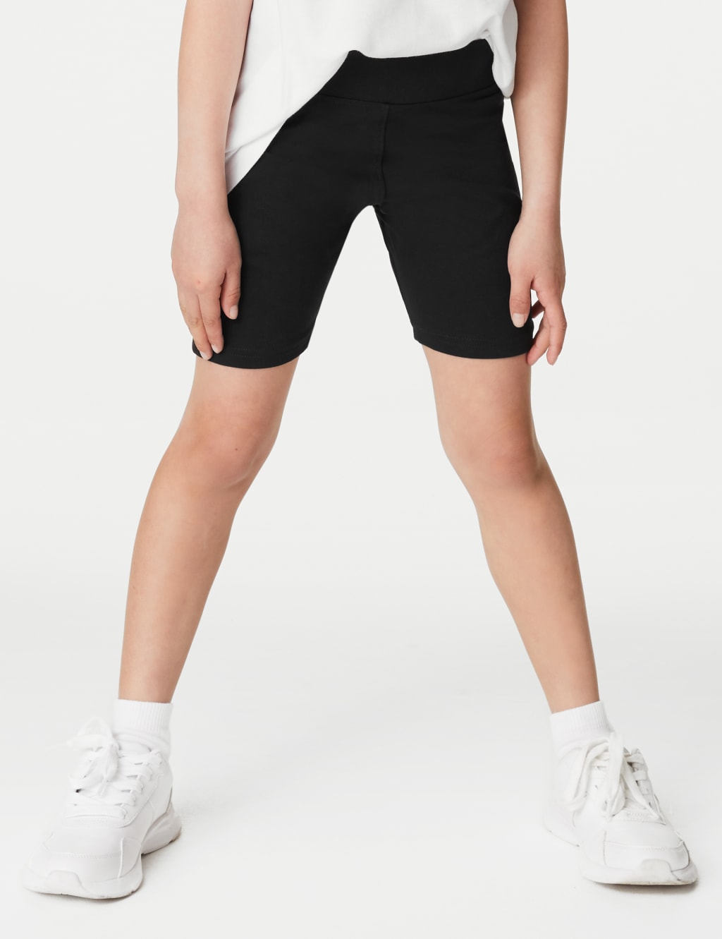 Girls grey cycling shorts deals