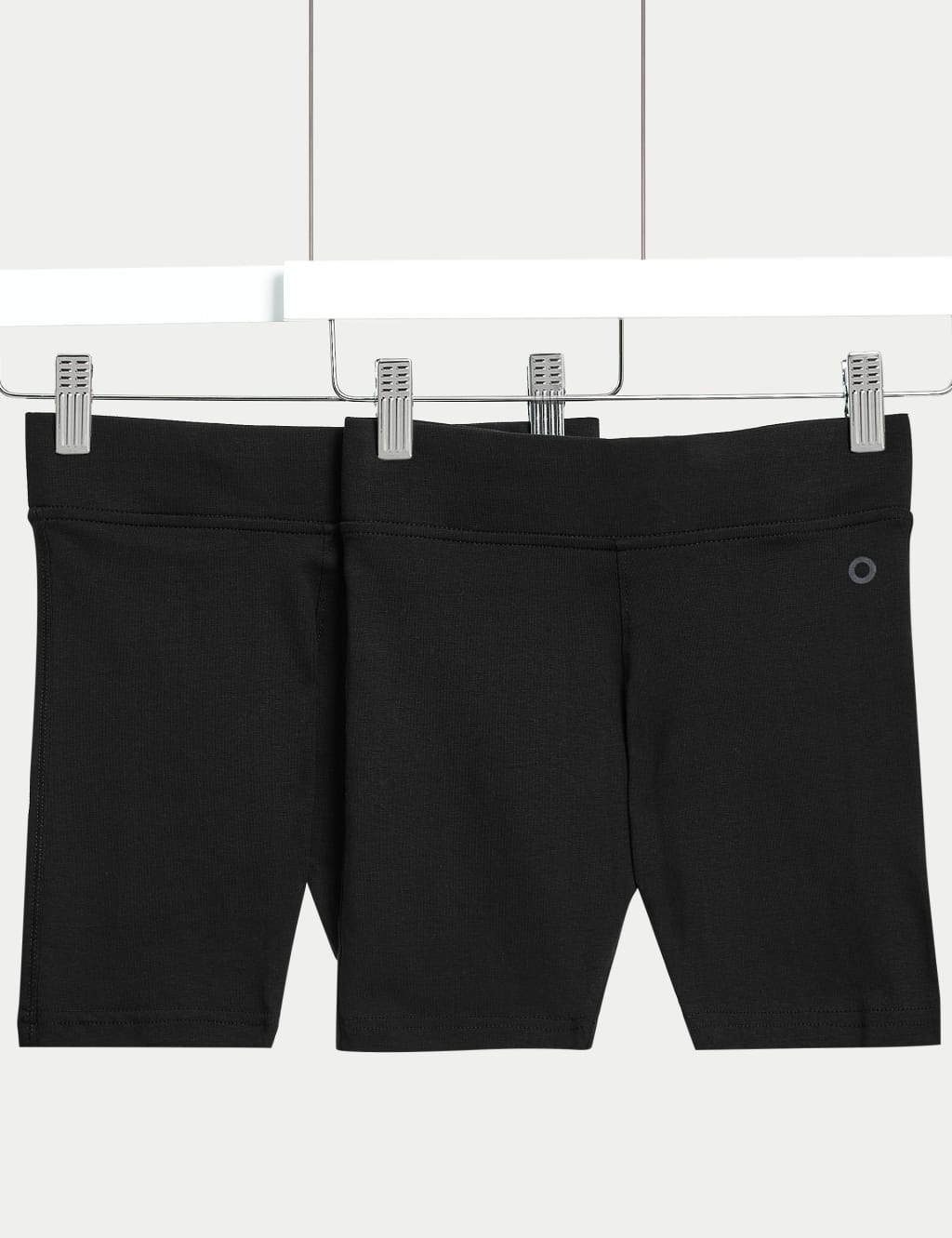 2pk Girls Cotton Rich School Cycling Shorts 2 16 Yrs