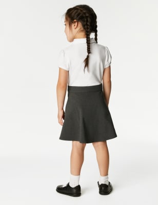 Girls' Jersey Bow School Pinafore (2-12 Yrs)