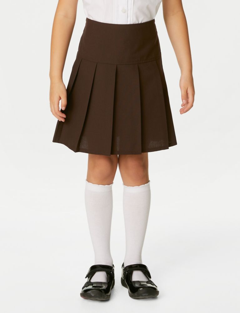 2pk Girls' Crease Resistant School Skirts (2-16 Yrs) 3 of 5