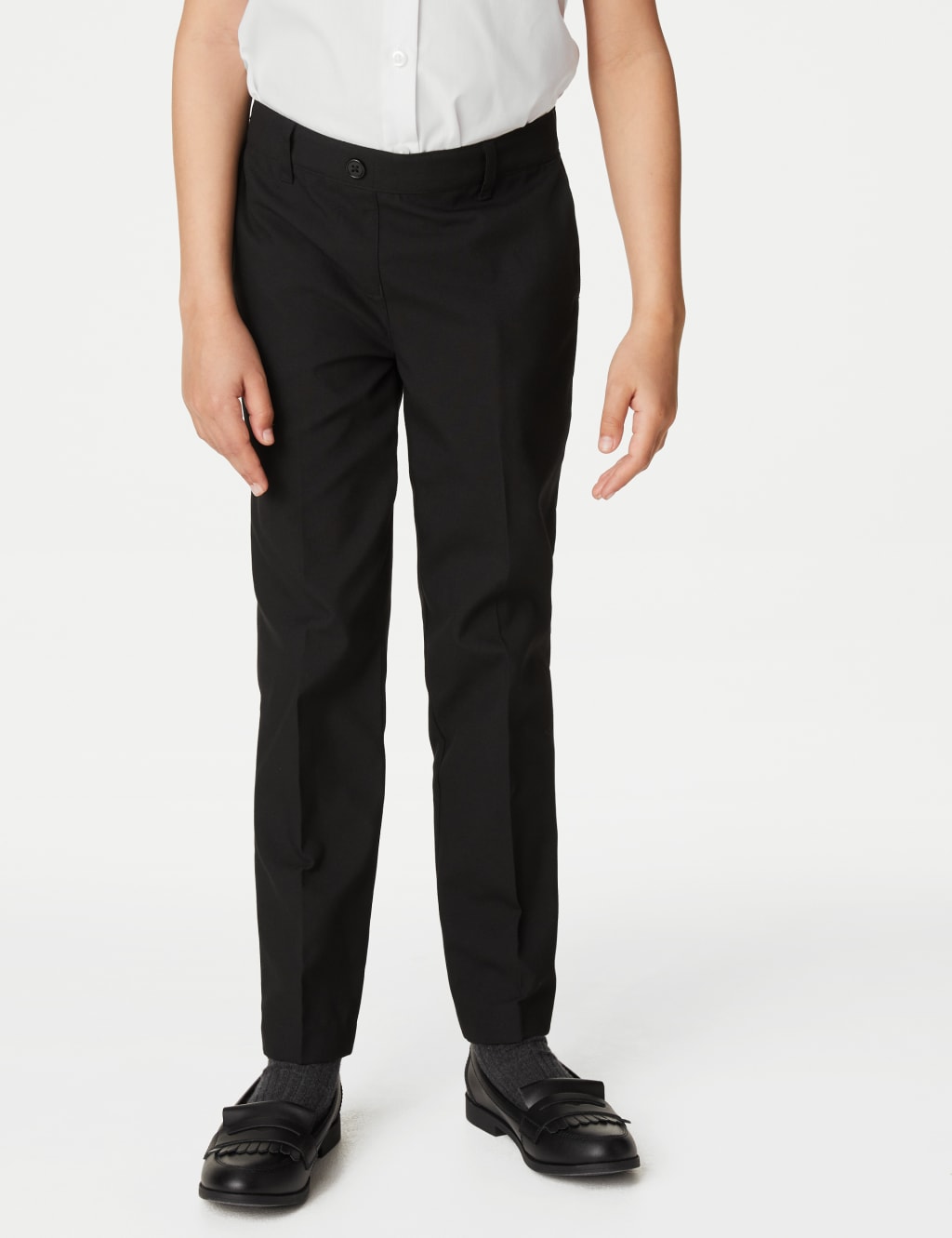 2pk Girls' Easy Dressing School Trousers (318 Yrs) M&S Collection M&S