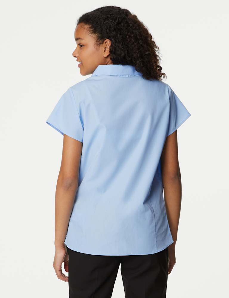 2pk Girls' Easy Iron Revere School Shirts (2-16 Yrs) 4 of 5