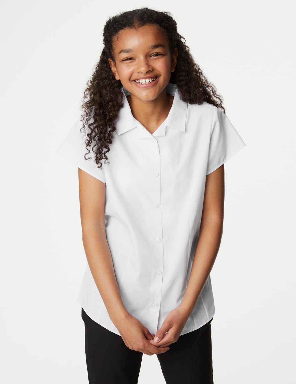 2pk Girls' Easy Iron Revere School Shirts (2-16 Yrs) 3 of 5