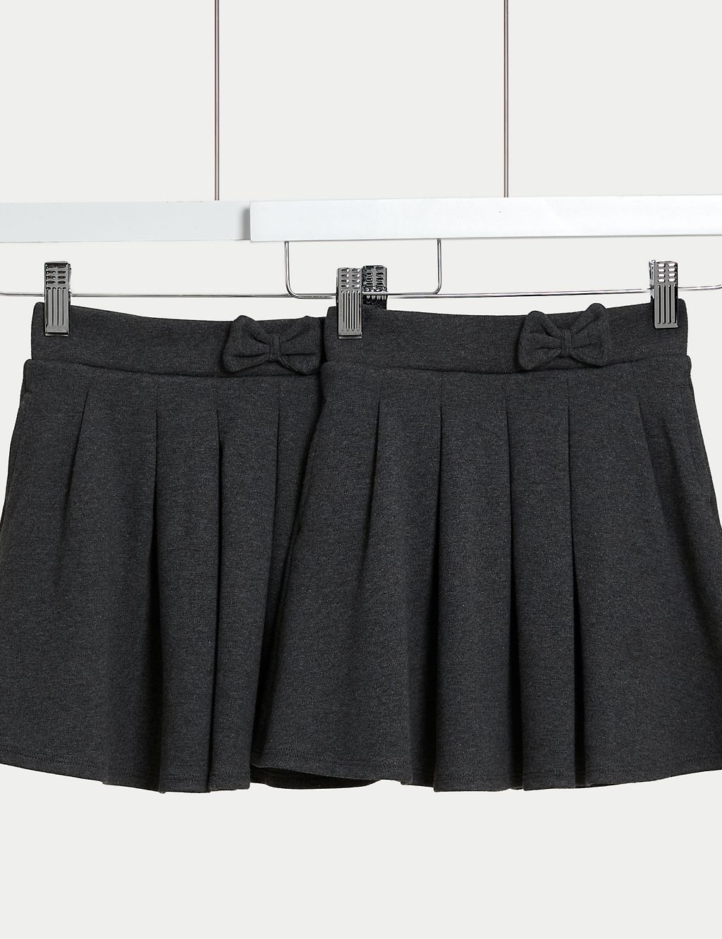 2pk Girls' Jersey Bow School Skirts (2-14 Yrs) 3 of 5