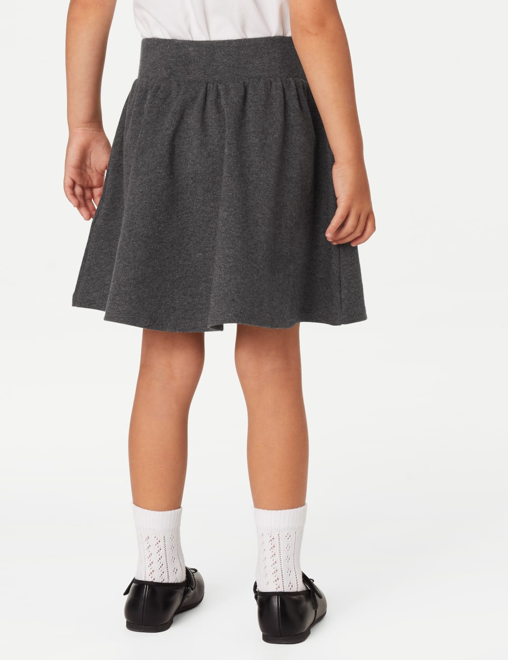 Grey school shop skirts with pockets