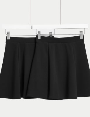 2pk Girls Jersey Skater School Skirts 2 18 Yrs M S Collection