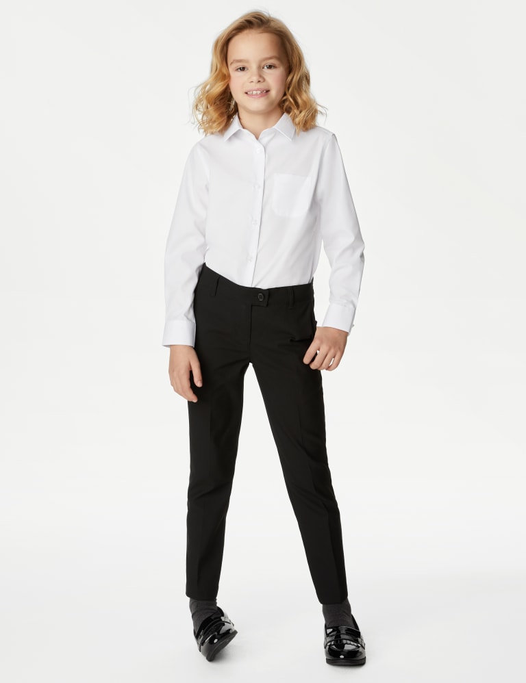 2pk Girls' Non-Iron School Shirts (2-18 Yrs) | M&S Collection | M&S