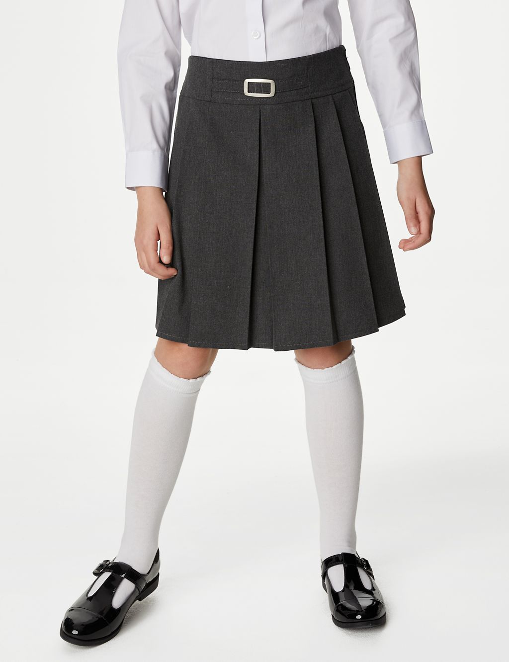 2pk Girls' Permanent Pleats School Skirts (2-18 Yrs) 2 of 4