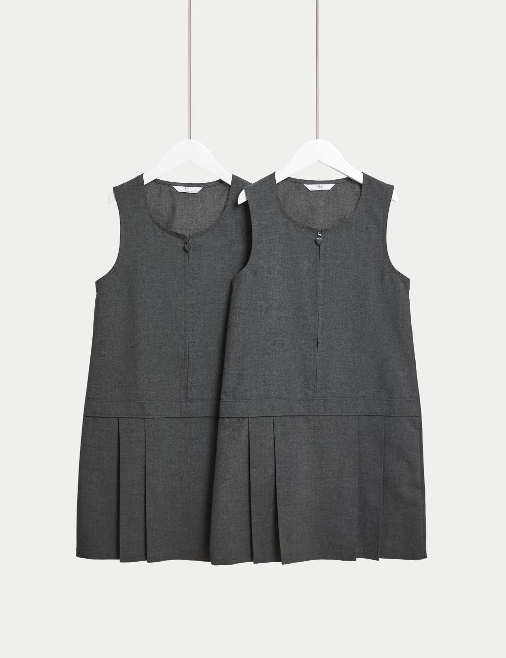2pk Girls’ Pleated School Pinafores  (2-12 Yrs) 3 of 5