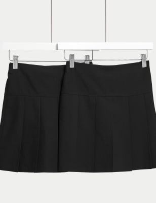 2pk Girls' Plus Fit Pleated School Skirts (2 - 18 Yrs) Image 2 of 4