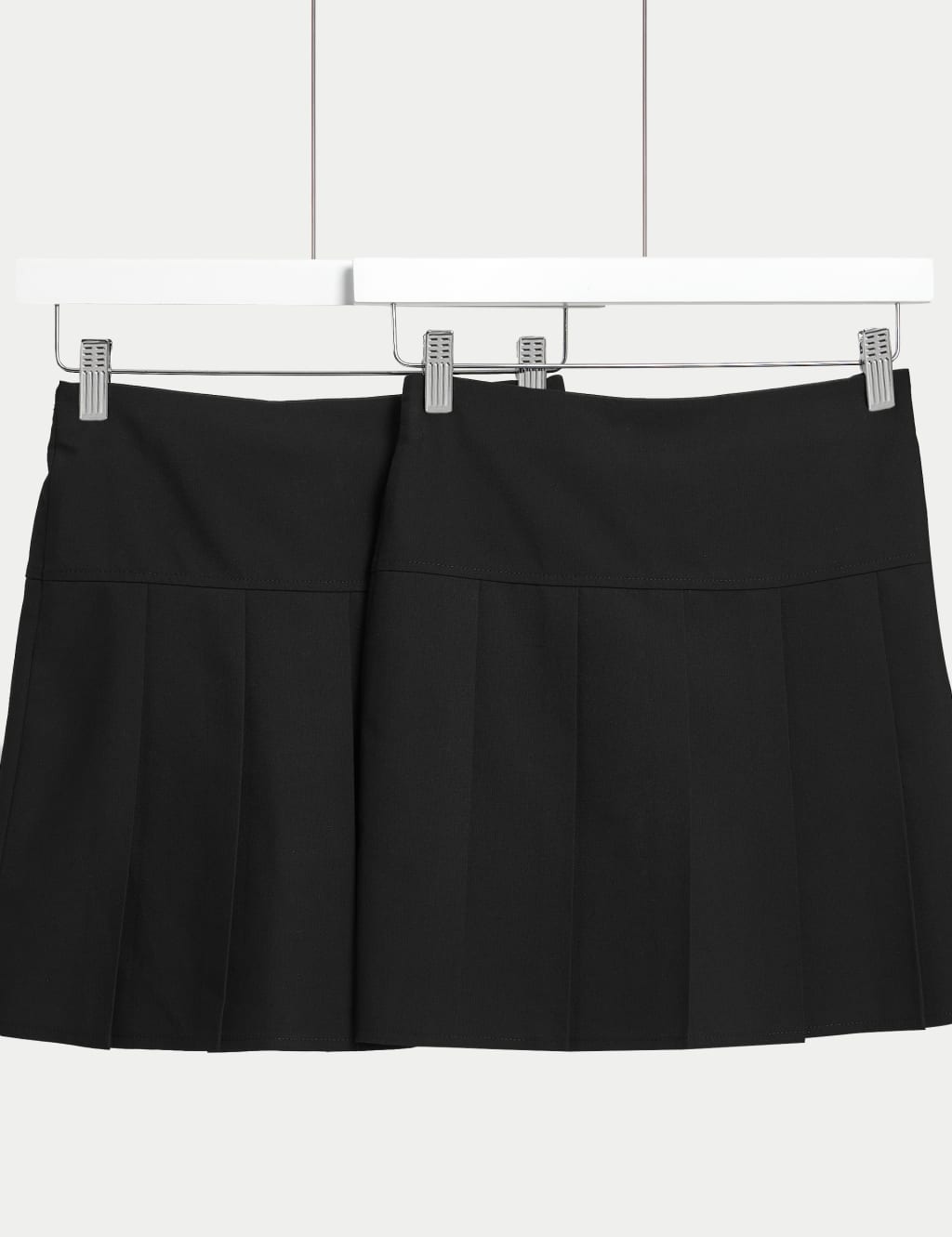 2pk Girls Plus Fit Pleated School Skirts 2 18 Yrs M S