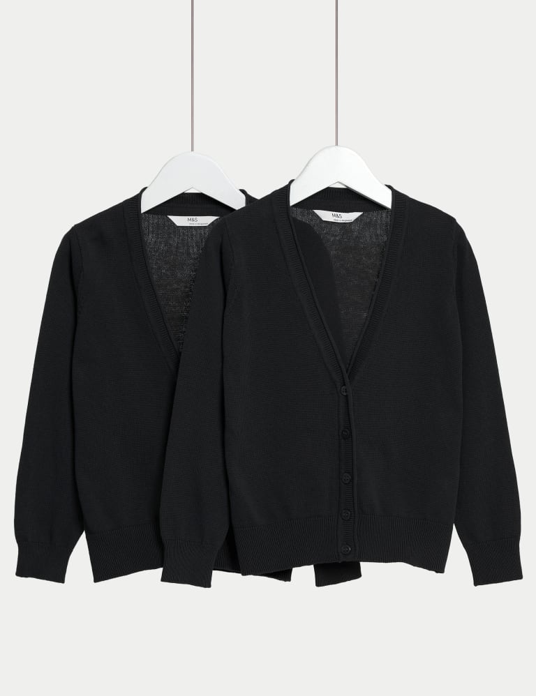 Girls navy school cardigans hotsell