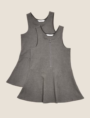 2pk Girls' Regular Skater School Pinafores (2-12 Yrs) Image 2 of 3