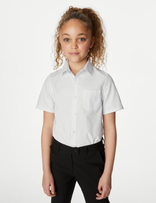 white cotton school shirts