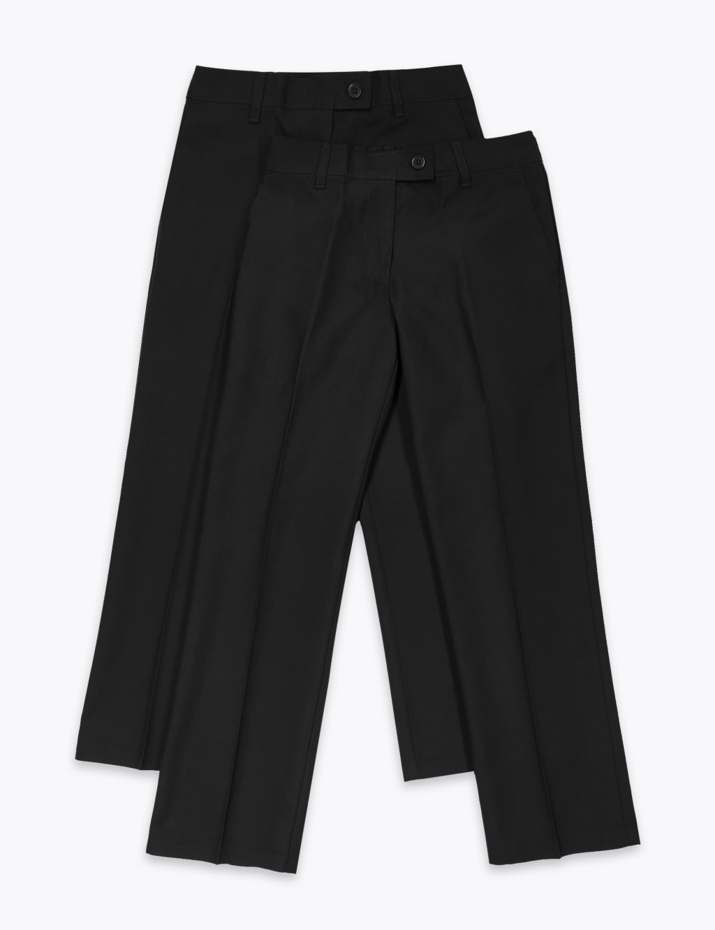 2pk Girls' Slim Leg School Trousers M&S