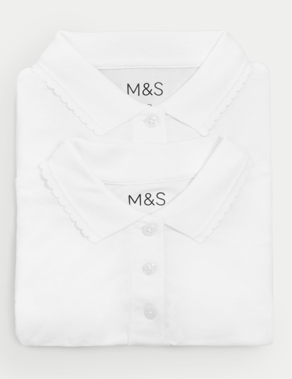 white polo shirt m&s