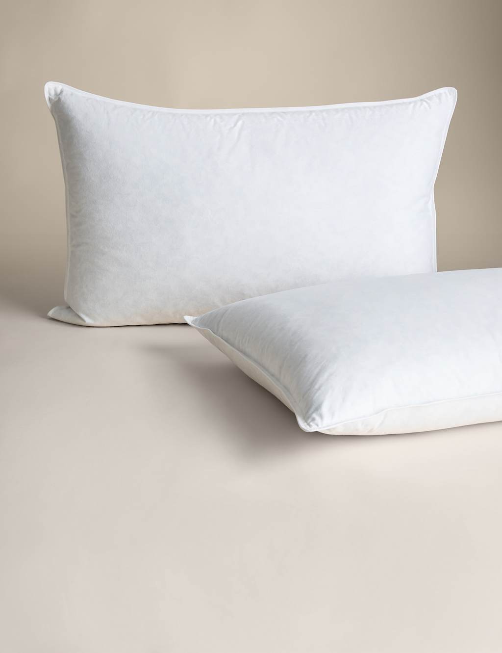2pk Goose Feather & Down Firm Pillows M&S Collection M&S