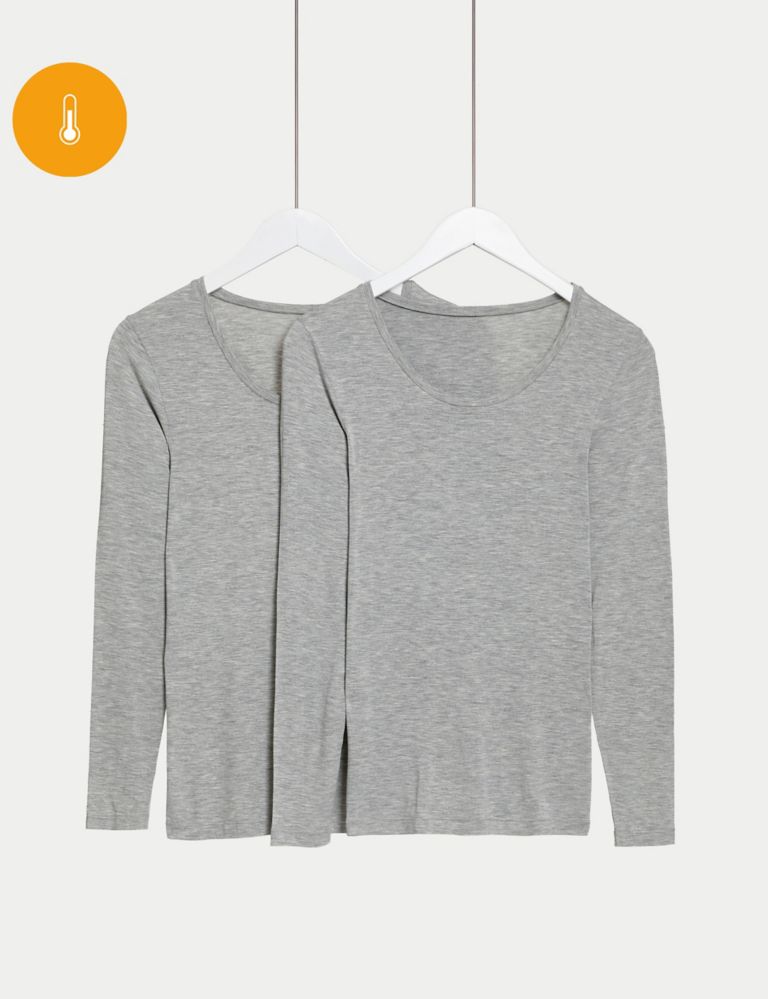M&S Marks & Spencer BNWOT Long Sleeved Thermal Top Grey Size: 10