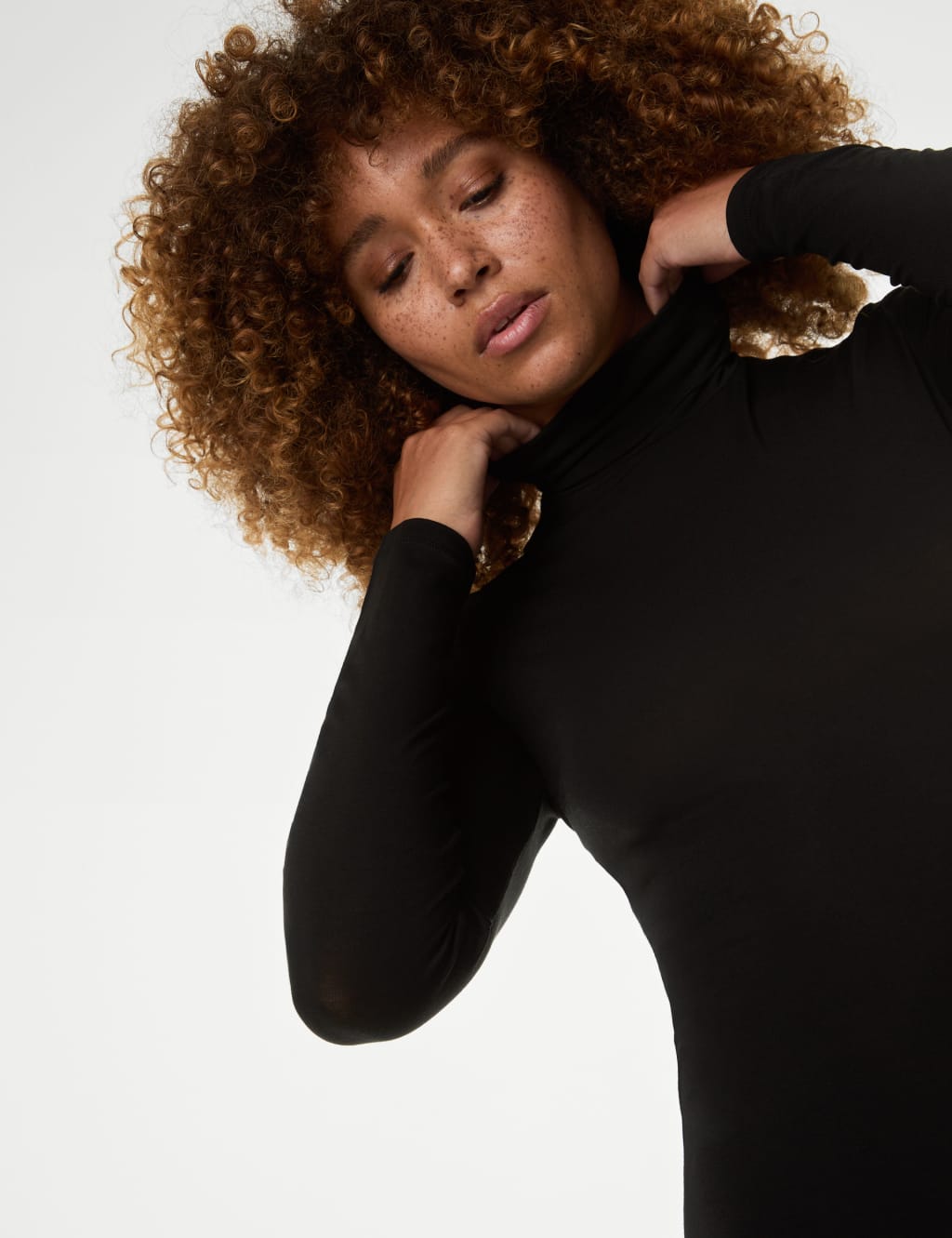 2pk Heatgen Light Thermal Polo Neck Tops
