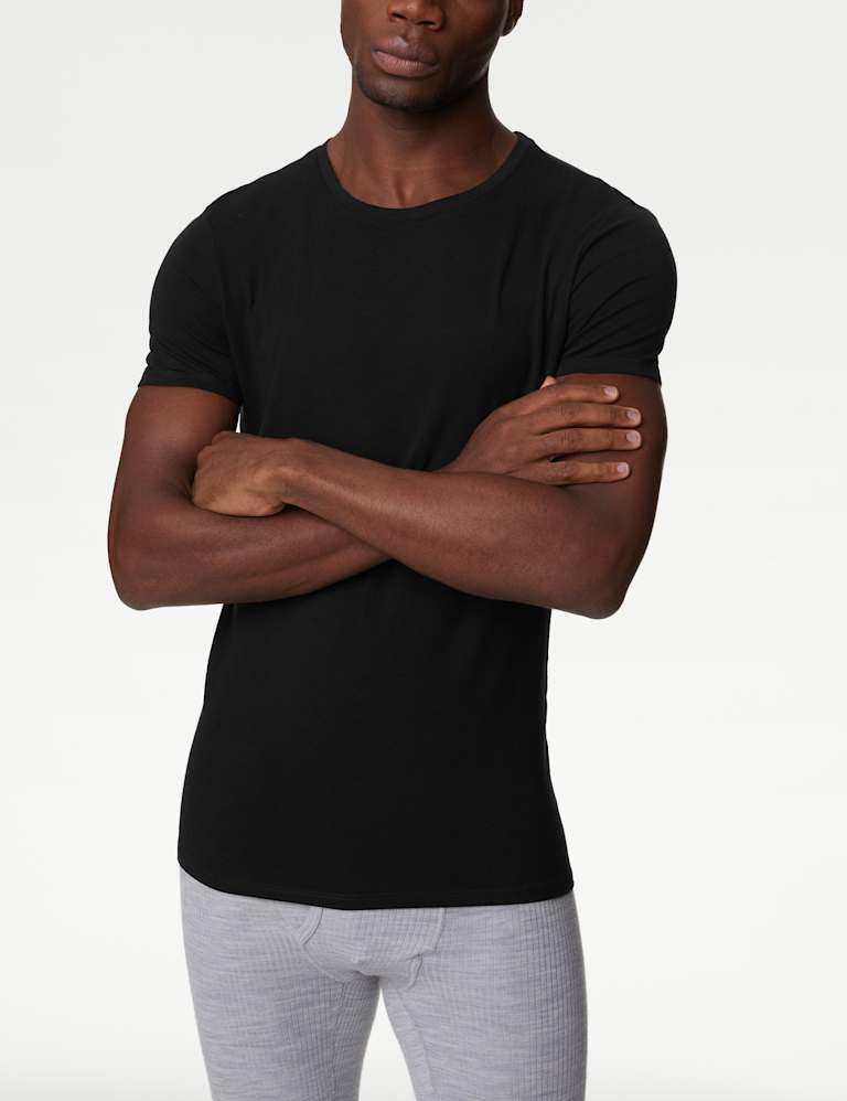 2pk Heatgen Light Thermal Short Sleeve Top M S Collection M S