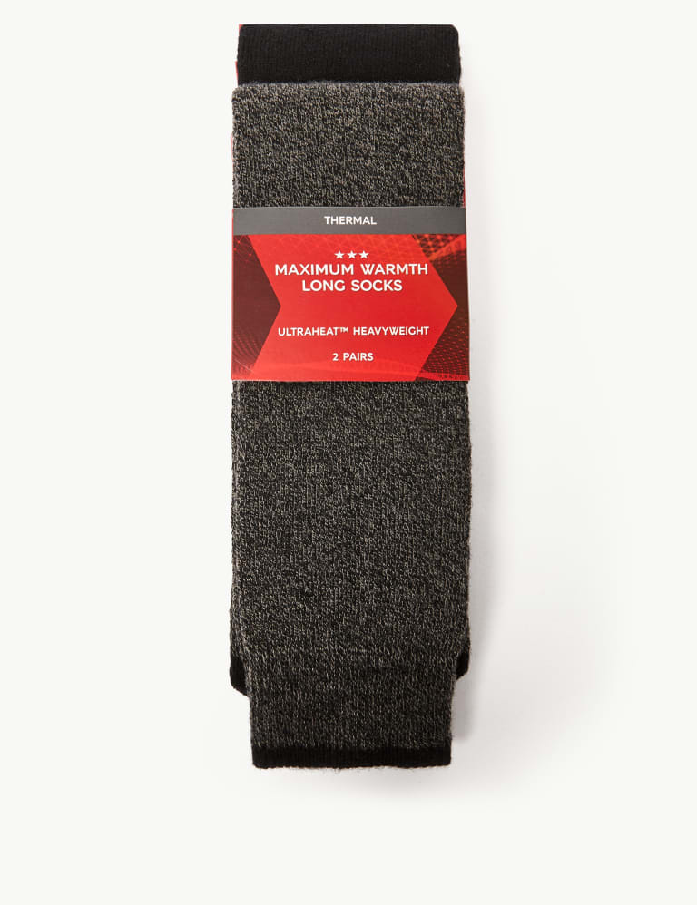 2pk Heatgen™ Maximum Warmth Longer Length Thermal Socks 2 of 4