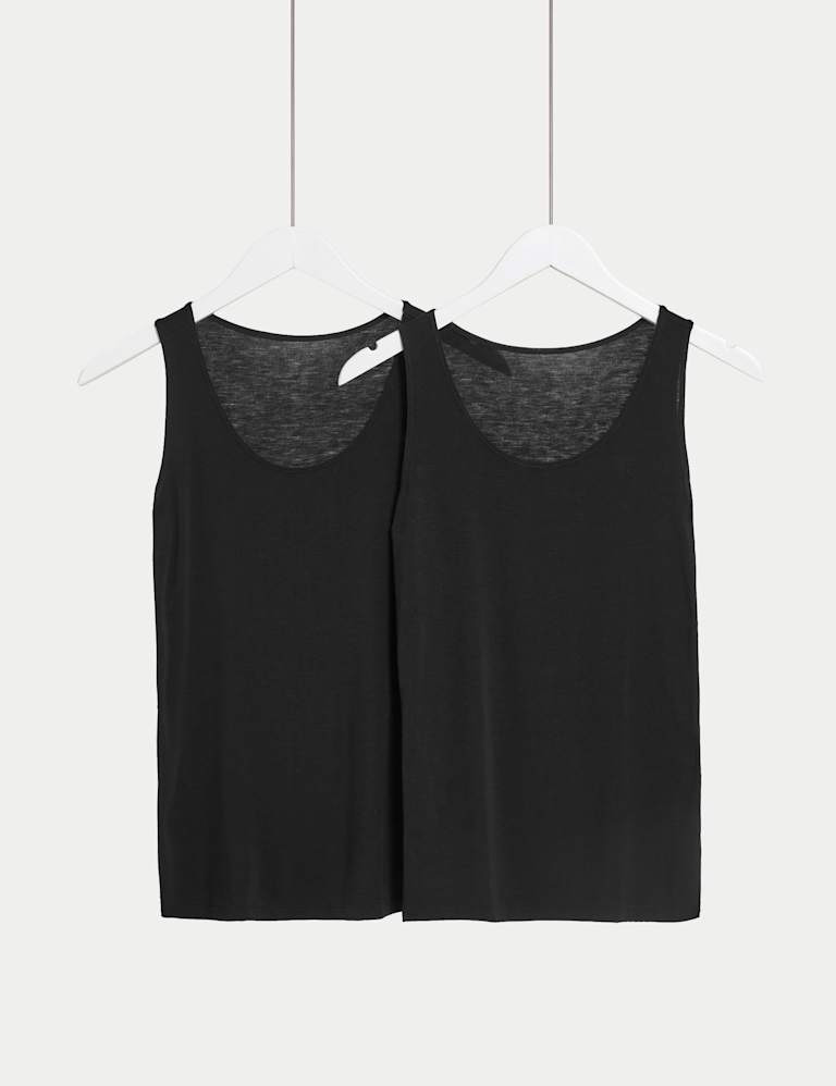 2pk Heatgen™ Light Thermal Sparkle Tops, M&S Collection