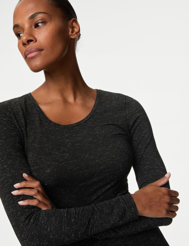 2pk Heatgen™ Thermal Sparkle Tops M&S Collection M&S