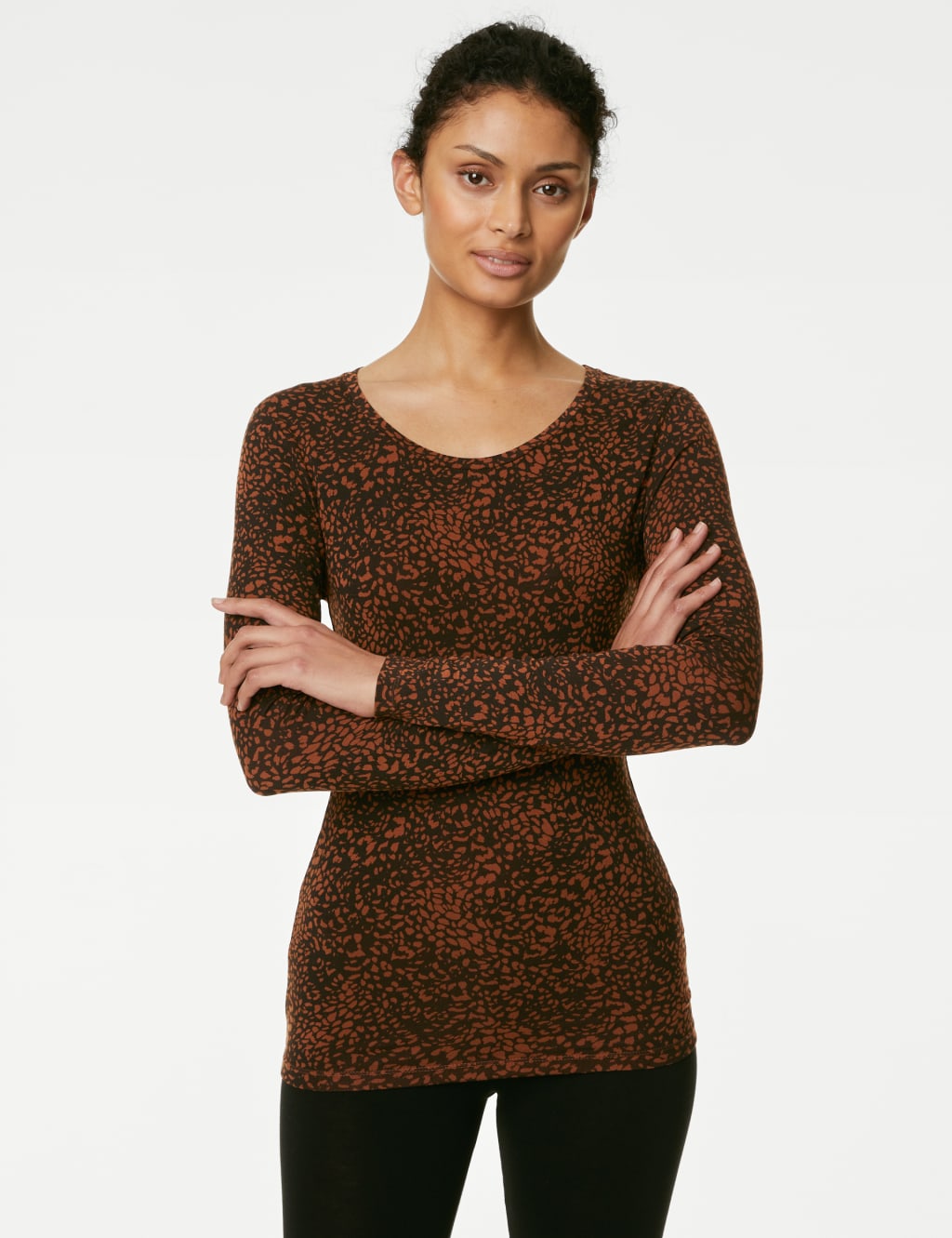 Women's printed thermal tops outlet